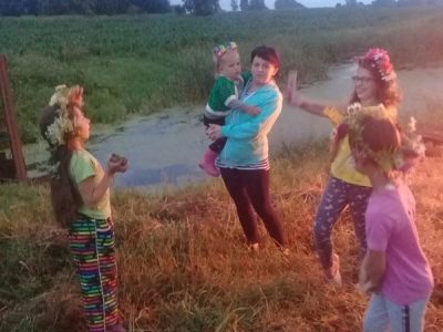 У Галыні ля чароўнага вогнішча Купалля