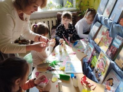 Святочная майстэрня ў бібліятэцы