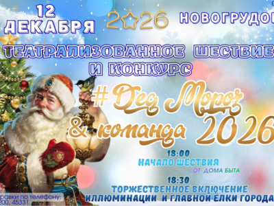 12 декабря — театрализованное шествие и конкурс #Дед Мороз & команда 2026