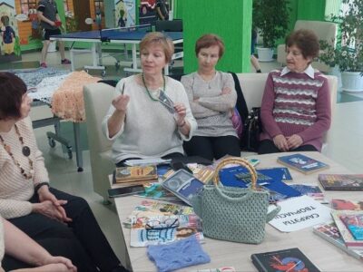 У бібліятэчным пункце адбылася сустрэча аматараў вязання “Сакрэты творчасці”.